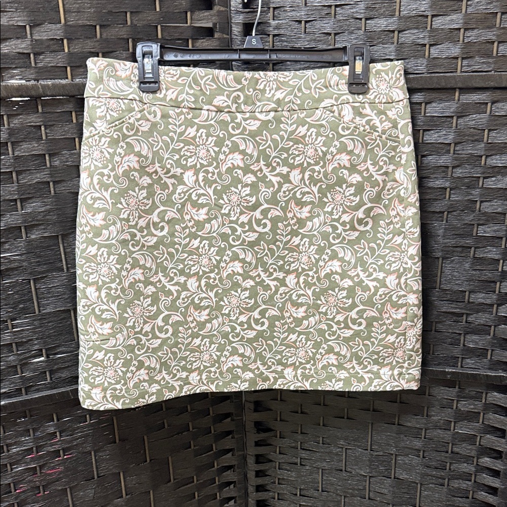 Croft & Barrow Floral Patterned Mini Skirt